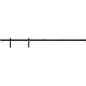 vidaXL Mini Schiebetürbeschlag Set für Schranktüren Kohlenstoffstahl 183 cm