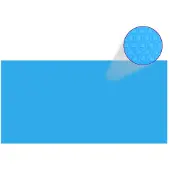 vidaXL Rechteckige Poolabdeckung 1200x600 cm PE Blau