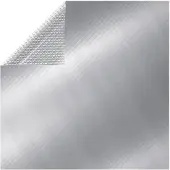 vidaXL Poolabdeckung Silbern 975x488 cm PE
