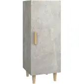 vidaXL Sideboard Betongrau 34,5x34x90 cm Holzwerkstoff