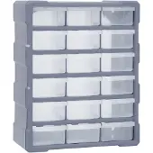 vidaXL Multi-Schubladen-Organizer 18 Schubladen 38x16x47 cm