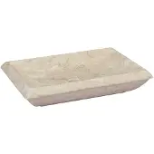 vidaXL Waschbecken Creme 50x35x10 cm Marmor