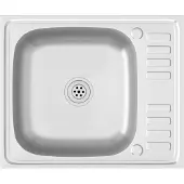 vidaXL Spüle mit Abtropffläche Set Silbern 600x500x155 mm Edelstahl