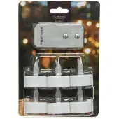 Lumineo LED Teelichter 'Flame', 6 Teelichter inkl. Fernbedienung & Batterie