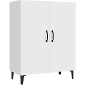 vidaXL Sideboard Weiß 70x34x90 cm Holzwerkstoff