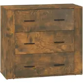 vidaXL Sideboard Räuchereiche 80x33x70 cm Holzwerkstoff