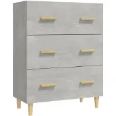 vidaXL Sideboard Betongrau 70x34x90 cm Holzwerkstoff