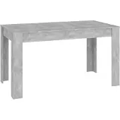 vidaXL Esstisch Betongrau 140x74,5x76 cm Holzwerkstoff