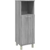 vidaXL Badschrank Grau Sonoma 30x30x95 cm Holzwerkstoff