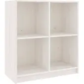 vidaXL Sideboard Weiß 70x33x76 cm Massivholz Kiefer
