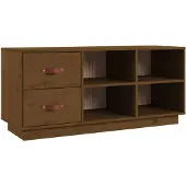 vidaXL Schuhbank Honigbraun 100x34x45 cm Massivholz Kiefer