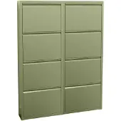 Hioshop ebuy24 Schuhschrank Pisa 5 Grün 100 x 16 cm | Gr.: onesize