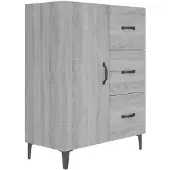 vidaXL Sideboard Grau Sonoma 69,5x34x90 cm Holzwerkstoff