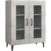 vidaXL Sideboard Betongrau 69,5x34x90 cm Holzwerkstoff