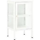 vidaXL Sideboard 38x35x70 cm Metall und Glas