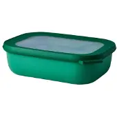 Mepal Sale - Abverkauf - Multischüssel Cirqula - Mikrowellengeschirr - Multikom rechteckig 1000 ml - Vivid green - Meal prep box