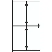 vidaXL Faltbare begehbare Duschwand Transparentes ESG Glas 100x190 cm