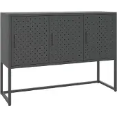 vidaXL Sideboard Anthrazit 105x35x75 cm Stahl