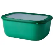 Mepal Sale - Abverkauf - Multischüssel Cirqula - Mikrowellengeschirr - Multikom rechteckig 3000 ml - Vivid green - Meal prep box