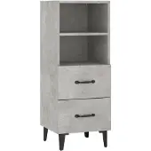 vidaXL Sideboard Betongrau 34,5x34x90 cm Holzwerkstoff