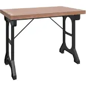 vidaXL Esstisch 110x65x82 cm Massivholz Tanne und Eisen