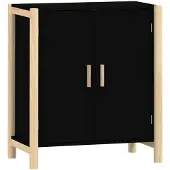 vidaXL Sideboard Schwarz 62x38x70 cm Holzwerkstoff