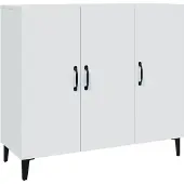 vidaXL Sideboard Weiß 90x34x80 cm Holzwerkstoff