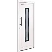 vidaXL Haustür Weiß 88x200 cm PVC