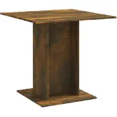 vidaXL Esstisch Räuchereiche 80x80x75 cm Holzwerkstoff
