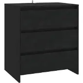 vidaXL Sideboard Schwarz 70x41x75 cm Holzwerkstoff