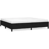 vidaXL Bettgestell ohne Matratze Schwarz 200x200 cm Stoff