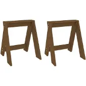 vidaXL Hocker 2 Stk. Honigbraun 40x40x45 cm Massivholz Kiefer
