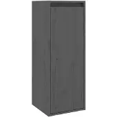 vidaXL - Wandschrank - 30x30x80 - cm - massiv - Kiefer - grau