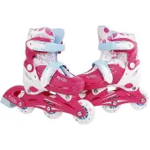 Kids Globe Inline-Skates Verstellbar Rosa Größe 27-30