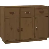vidaXL Sideboard Honigbraun 100x40x75 cm Massivholz Kiefer