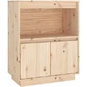 vidaXL Sideboard 60x34x75 cm Massivholz Kiefer