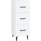 vidaXL Sideboard Weiß 34,5x34x90 cm Holzwerkstoff