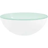 vidaXL Waschbecken Hartglas 30x12 cm Weiß