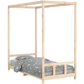 vidaXL Kinderbett 90x200 cm Massivholz Kiefer