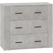 vidaXL Sideboard Betongrau 80x33x70 cm Holzwerkstoff