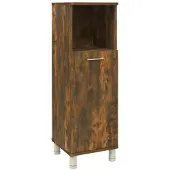 vidaXL Badschrank Räuchereiche 30x30x95 cm Holzwerkstoff