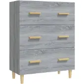 vidaXL Sideboard Grau Sonoma 70x34x90 cm Holzwerkstoff