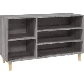vidaXL Schuhregal Grau Sonoma 102x36x60 cm Holzwerkstoff
