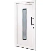 vidaXL Haustür Weiß 108x200 cm PVC