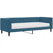 vidaXL Tagesbett mit Matratze Blau 80x200 cm Samt