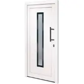 vidaXL Haustür Weiß 98x208 cm PVC
