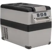 vidaXL Kühlbox mit Tragegriff Grau 35L PP & PE