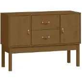 vidaXL Sideboard Honigbraun 110x40x78 cm Massivholz Kiefer