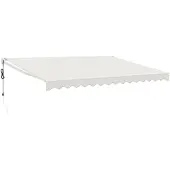 vidaXL Elektrische Markise mit Kurbel Creme 4,5x3 m