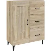 vidaXL Sideboard Sonoma-Eiche 69,5x34x90 cm Holzwerkstoff